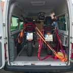 Anreise im Transporter